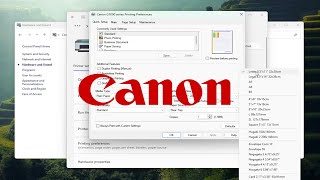 How to Change Paper Settings On PC for Canon Printers Guide [upl. by Alenson]