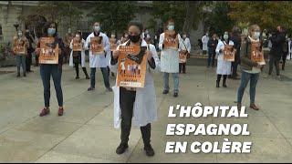 En Espagne les médecins se mettent en grève en pleine épidémie de Covid19 [upl. by Airednaxela164]