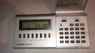 Casio MQ1200 Melody Alarm Vintage Digital Clock [upl. by Aicnerolf]