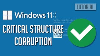 How to Fix Critical Structure Corruption Error In Windows 1110 [upl. by Spielman]