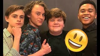 IT Movie Cast😊😊😊  Finn Jack Wyatt and Jaeden CUTE AND FUNNY MOMENTS 2018 2 [upl. by Aciruam]