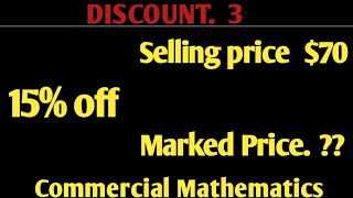 Discount Mathematics How to calculate discount How to calculate Listing Price [upl. by Dobb]