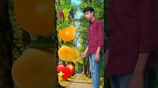 Grapes orange mango amp pomegranate vfx name magic video shorts short [upl. by Lally317]