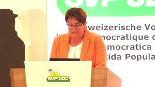 Magdalena MartulloBlocher  Delegiertenversammlung vom Samstag 18 März 2023 [upl. by Constanta]