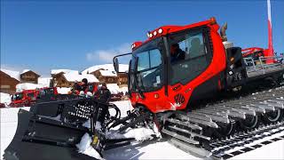 PistenBully 400 ParkPro  LEVEL RED  Alpe dHuez [upl. by Bullough428]