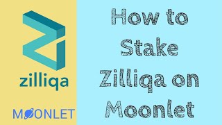 Staking Zilliqa on Moonlet beginners start to finish  Free ZIL [upl. by Markiv]