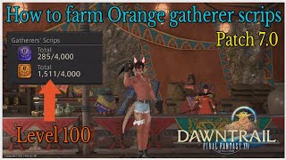 How to farm Orange gathering scrips botanist amp Miner [upl. by Acyssej]