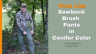 REVIEW First Lite Mens Sawbuck Brush Pants in the Conifer Color [upl. by Peggie113]