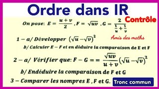 Ordre dans IR Tronc commun [upl. by Ylsew742]