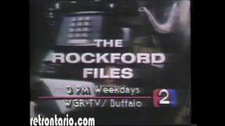 WGR Weekdays The Rockford Files 1983 [upl. by Pulsifer]