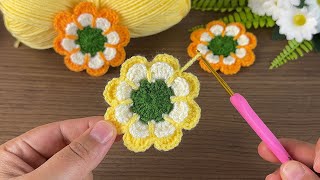 🌸🫶🏻 I made a wonderful crochet rose with a very easy technique [upl. by Rheba49]