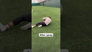 Before vs After Get the Grip Spray 😳 goalkeeper goalkeeperlife [upl. by Scrivings97]