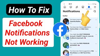 How To Fix Facebook Notifications Not Working On Android phone  Facebook notifications not working [upl. by Naquin]