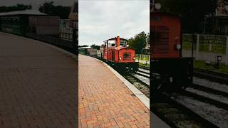 Inselbahn Langeoog auf dem Weg zum Fährhafen train trainspotting germany [upl. by Mainis]