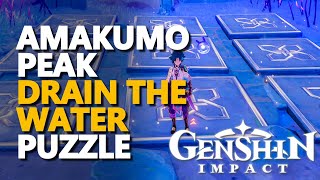 Amakumo Peak Puzzle Genshin Impact Drain The Water [upl. by Otilia]