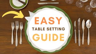 How to Set a Dinner Table with Cutlery FULL TUTORIAL [upl. by Ahseen]