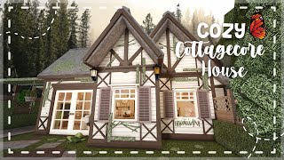 Cozy Cottagecore House Speedbuild and Tour Bloxburg iTapixca builds [upl. by Toney]