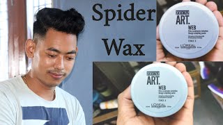 Loreal hair wax  web spider  Review [upl. by Ahsotan]