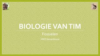 Biologie van Tim  Fossielen bovenbouw [upl. by Hum]