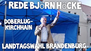 Rede BJÖRN HÖCKE 🇩🇪 beim AfD Wahlkampf Brandenburg DoberlugKirchhain ElbeElster Landtagswahl 2024 [upl. by Yrneh]