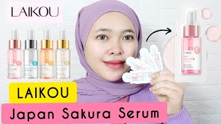 Review Laikou Japan Sakura Serum  LAIKOU  By Vapinka Makeup [upl. by Araf]