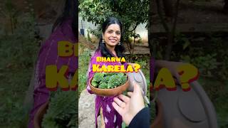 Bharwa karela YouTube shortsfeed food aniket food vlogviralvideo shorts [upl. by Anwaf881]