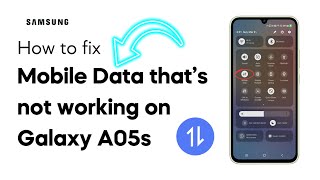 SOLVED Mobile Data Not Working On Galaxy A05s [upl. by Lemak]