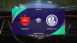 Persepolis FC vs Esteghlal Khuzestan 24052024 Persian Gulf Pro League PES 2021 [upl. by Ihel39]