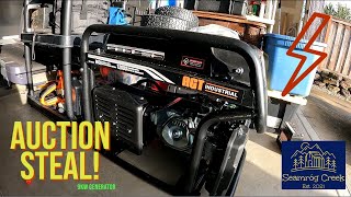 Our new AGT 12kw Generator Auction buy [upl. by Lebatsirc]