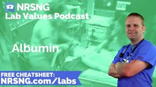 Albumin Nursing Considerations Normal Range Nursing Care Lab Values Nursing [upl. by Llerdnam251]