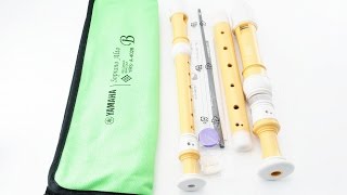 YAMAHA biomassderived resin recorder Soprano Alto set Baroque YRSA402B 108689 [upl. by Eastlake941]