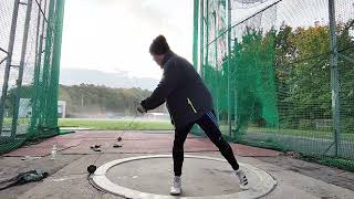 Hammer Throw Training with 6 kg Master Athletics M60 322024 [upl. by Azeel877]