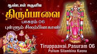 Pullum Silambina Kannu  Tiruppavai Pasuram 06  Thiruppavai in Tamil  மார்கழி 6 திருப்பாவை [upl. by Benjamen767]