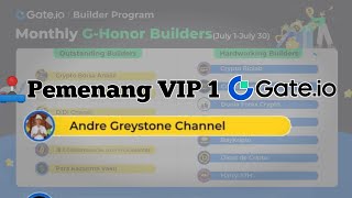 Ini dia 5 Pemenang terpilih yang mendapatkan VIP 1 Gateio [upl. by Ynnelg]