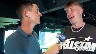 Baylor Scheierman on being drafted by Boston Celtics Excited to keep working [upl. by Ahsiekyt]