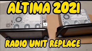 2022 NISSAN ALTIMA RADIO UNIT REPLACE  HOW TO REMOVE AND INSTALL AUDIO UNIT ALTIMA 20212022 [upl. by Rosalia]