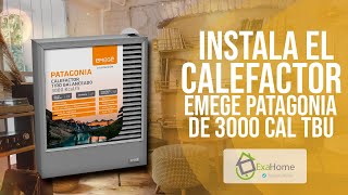 Instala el Calefactor EMEGE Patagonia de 3000 cal Tiro Balanciado [upl. by Lange]