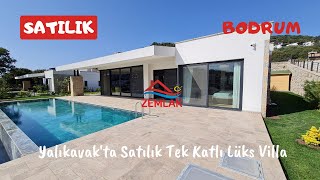 BODRUM YALIKAVAK SATILIK VİLLA Bodrum Yalıkavakta Satılık Tek Katlı Lüks Villa [upl. by Potter]