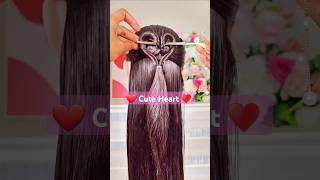 Cute way to say I love you heart hairstyles easy simple natural cutehairstyles viral shorts [upl. by Neehsuan]