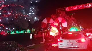 Saddleback Christmas Light Parade December 2020 Lake Forest California Light Of The World Drive Thru [upl. by Pond46]