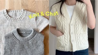 Knit amp Chat 뜨개수다 ep19 매기베스트 도안 출시  요즘 뜨고 있는 것과 산 것  짧은 부다페스트 얀샵투어 🇭🇺 [upl. by Nwahsat400]