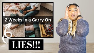 Every Packing Video on YouTube is Lying to You How to Actually Pack for 2 Weeks with a Carry on [upl. by Salis]