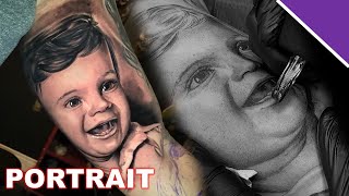 PORTRAIT TATTOO  CHICO MORBENE  TATUAGEM [upl. by Slaby]