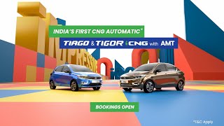 Introducing Indias First CNG Automatic  The AllNew Tiago amp Tigor iCNG AMT [upl. by Naivaj]