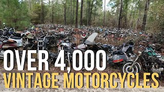 Epic Salvage Yard Adventure at Escambia Motorcycles  Vintage Bike Heaven vintagemotorcycles [upl. by Cirded]