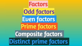 FactorsNumber systemCompetitive examsTet and dsc [upl. by Powel]