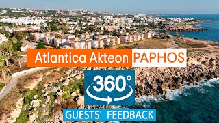 Atlantica Akteon Paphos VR 360° Drone Review Based on TripAdvisor Cyprus [upl. by Tloc]