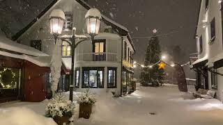 Lillehammer Norway Snowing  Winter Wonderland  4K snow snowing winter norway [upl. by Twitt]