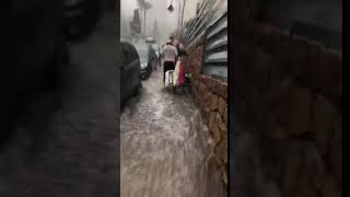 Flash floods in Benidorm Spain  August 17 2018 [upl. by Hansiain]