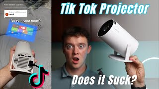 Viral Tik Tok Mini Projector does it suck HY300 Pro Review [upl. by Solhcin]